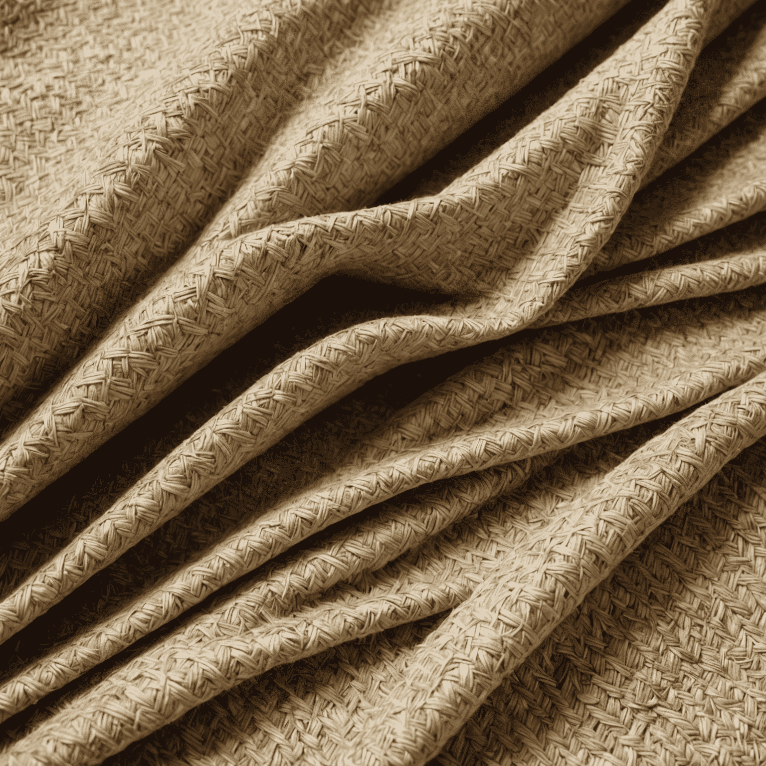 Textiles naturales en tonos tierra y crema